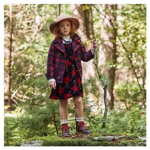 ✨Janie and Jack Rose Velvet Sz 16 Dress✨